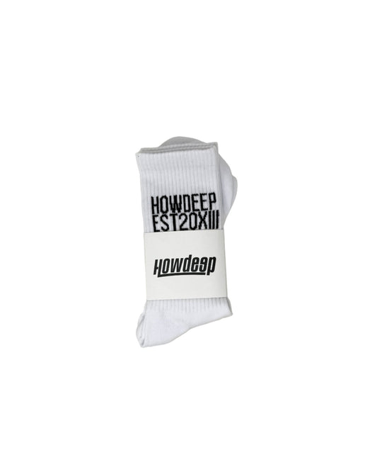 3 PIECE RACE TRACK WHT SOCKS BUNDLE - Premium Socken - HOW DEEP