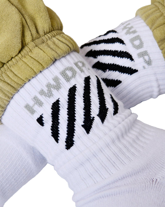 3 PIECE WHITE SOCKS BUNDLE - Premium Socken - HOW DEEP