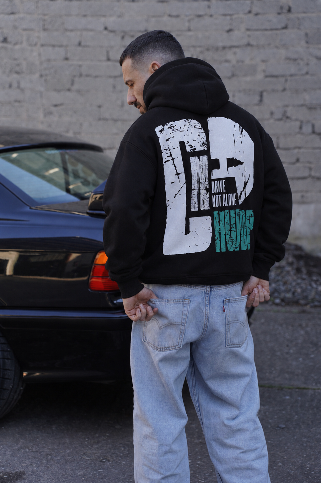 DNA CREW - Premium Hoodie Schwarz