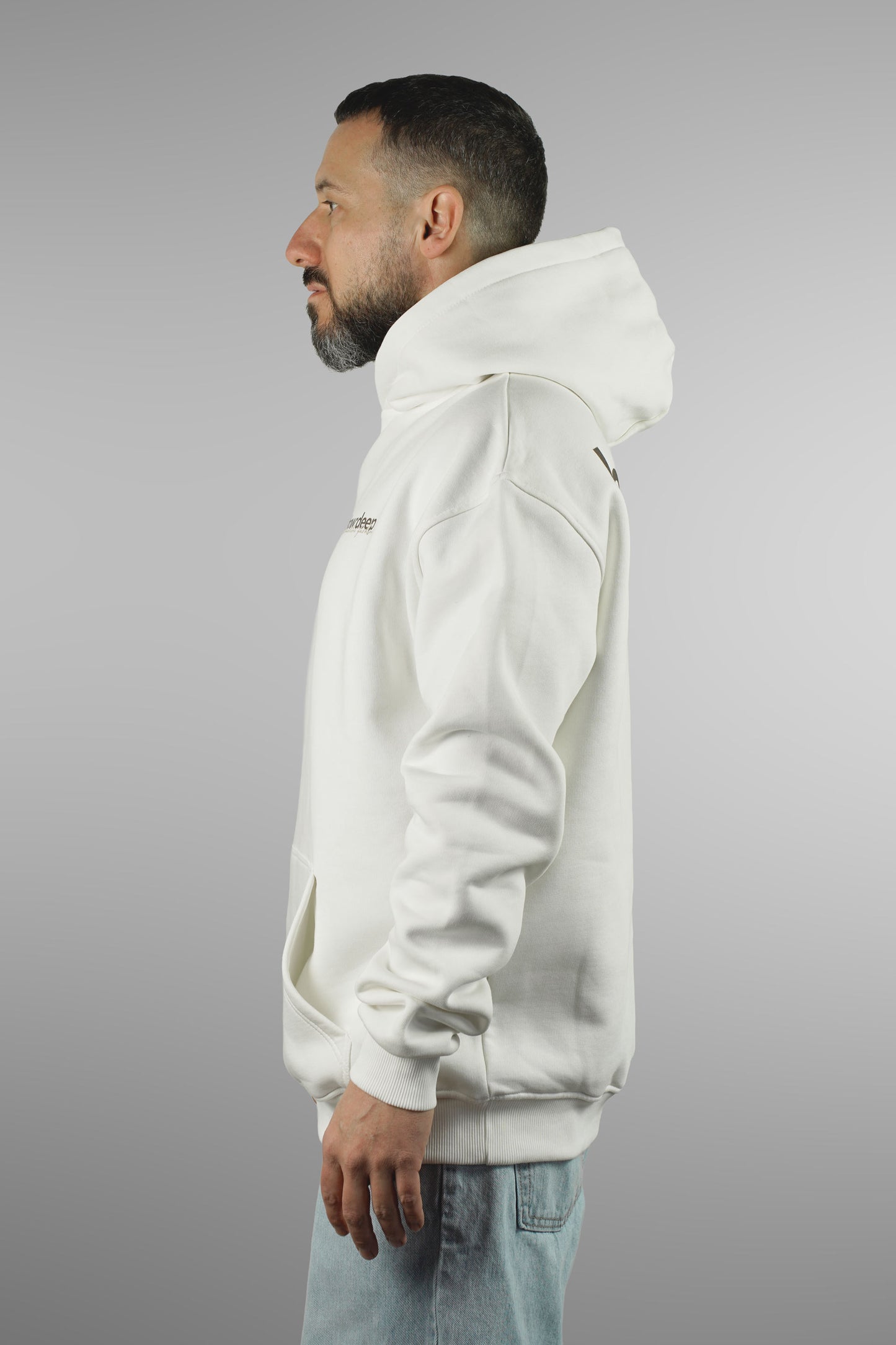 HOWDEEP Night Ride – Oversized Hoodie Weiß