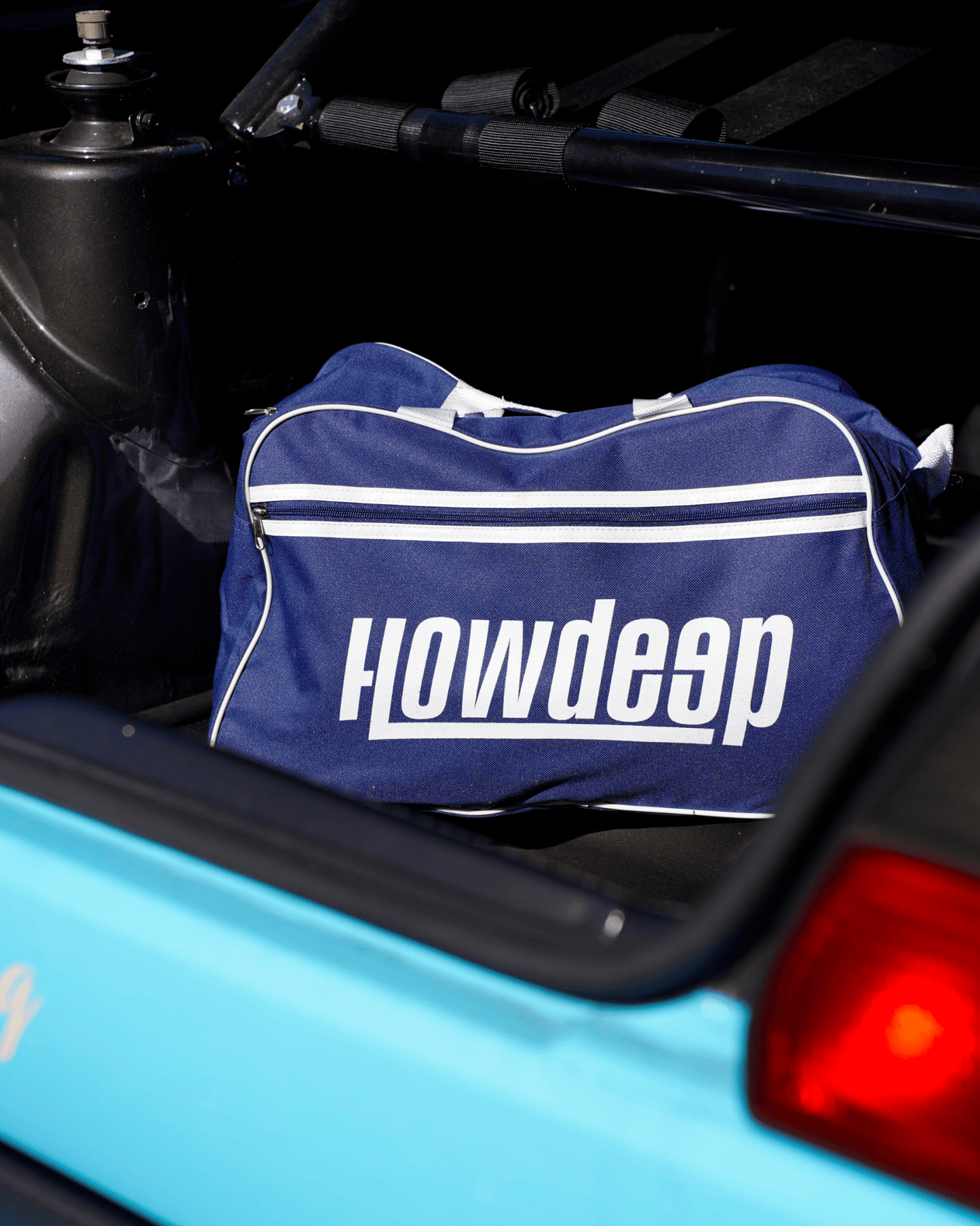 HOWDEEP Car Bag Premium - Tasche Blau Weiß - HOW DEEP