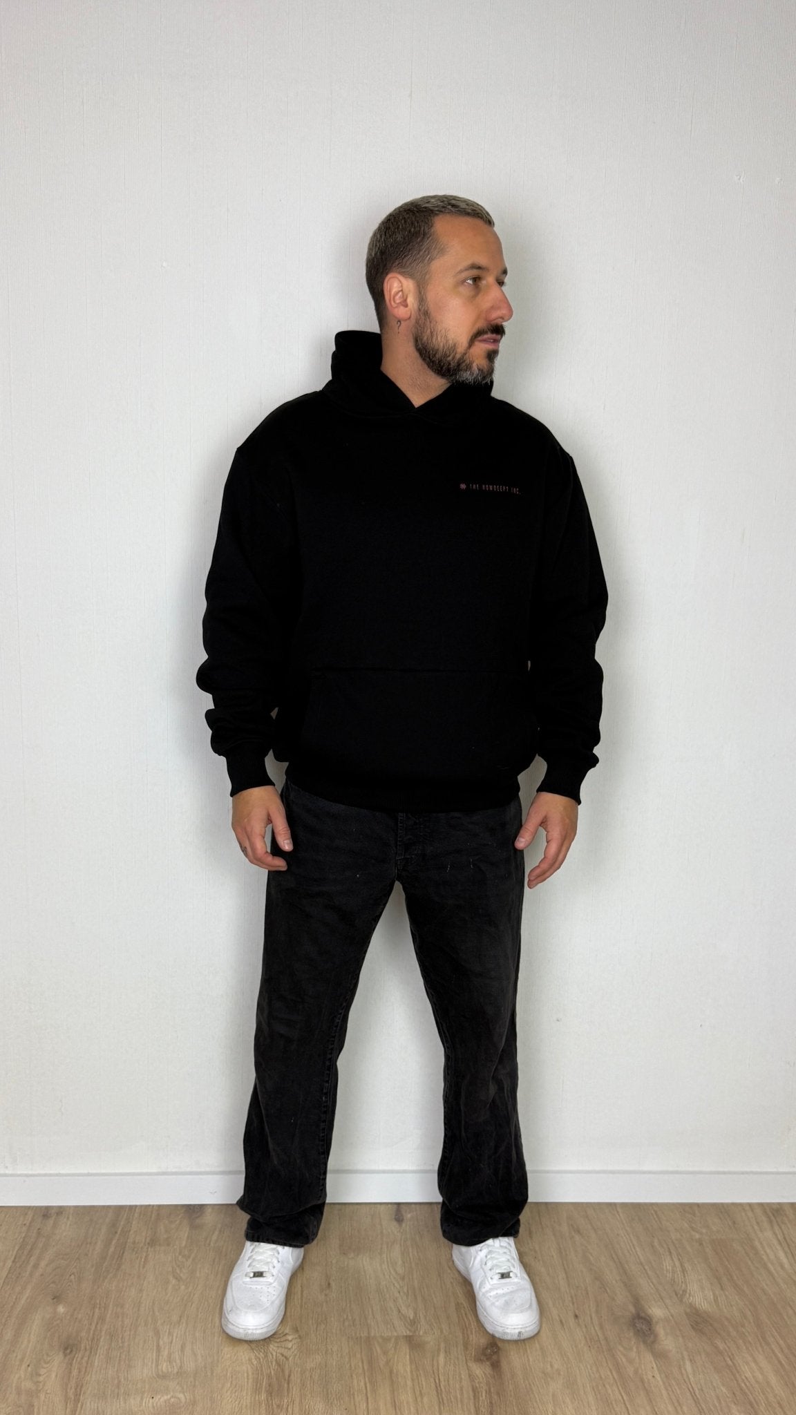 REPEAT NINE SIX FOUR BLACK - Premium Hoodie - HOW DEEP