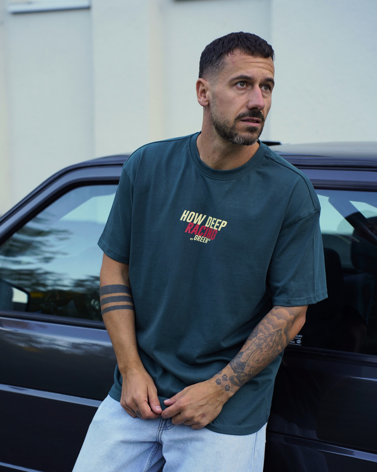 RACING GREEN – HOWDEEP Premium T-Shirt Bottle Green