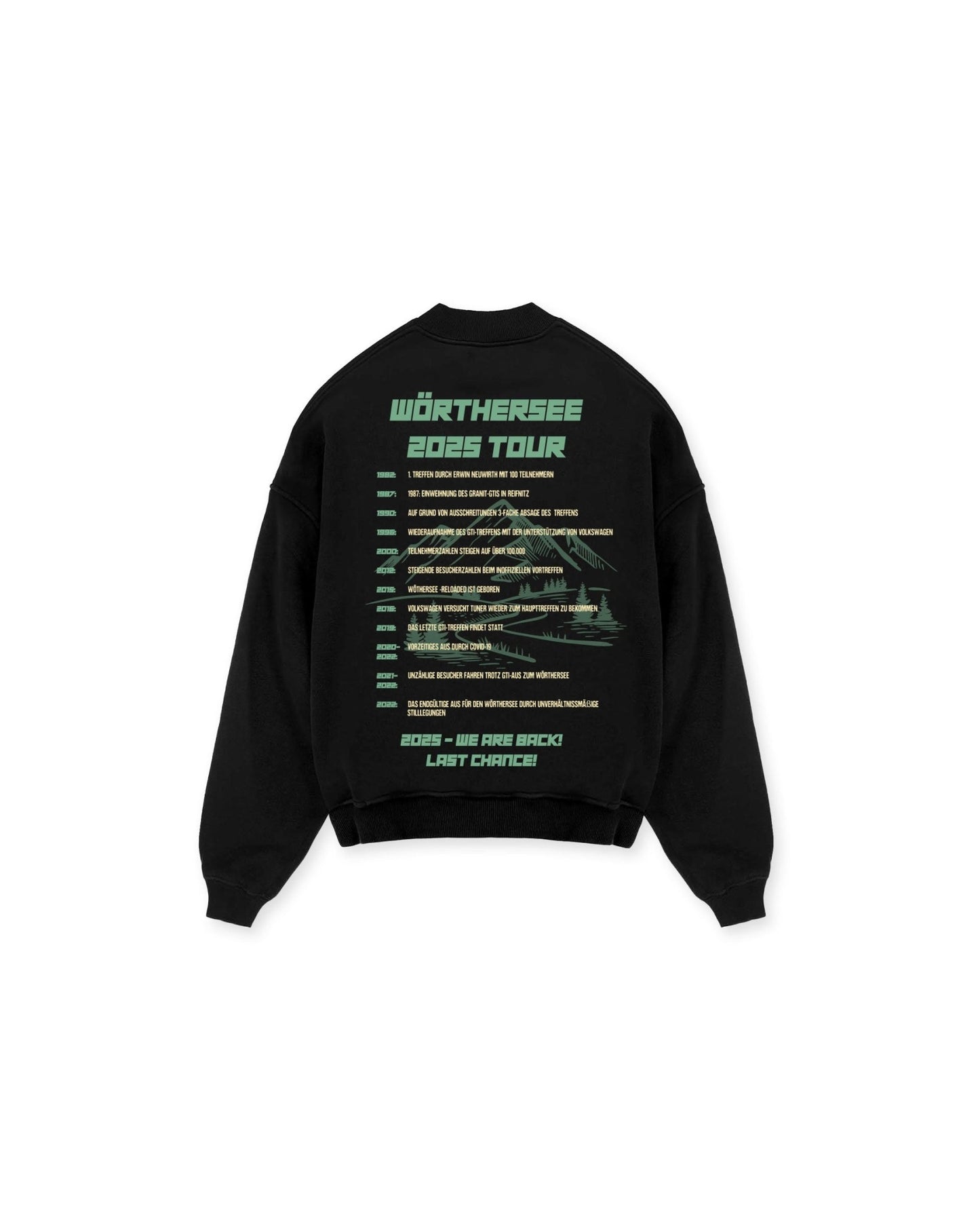 WÖRTHERSEE 2025 BLACK - Premium Crewneck - HOW DEEP