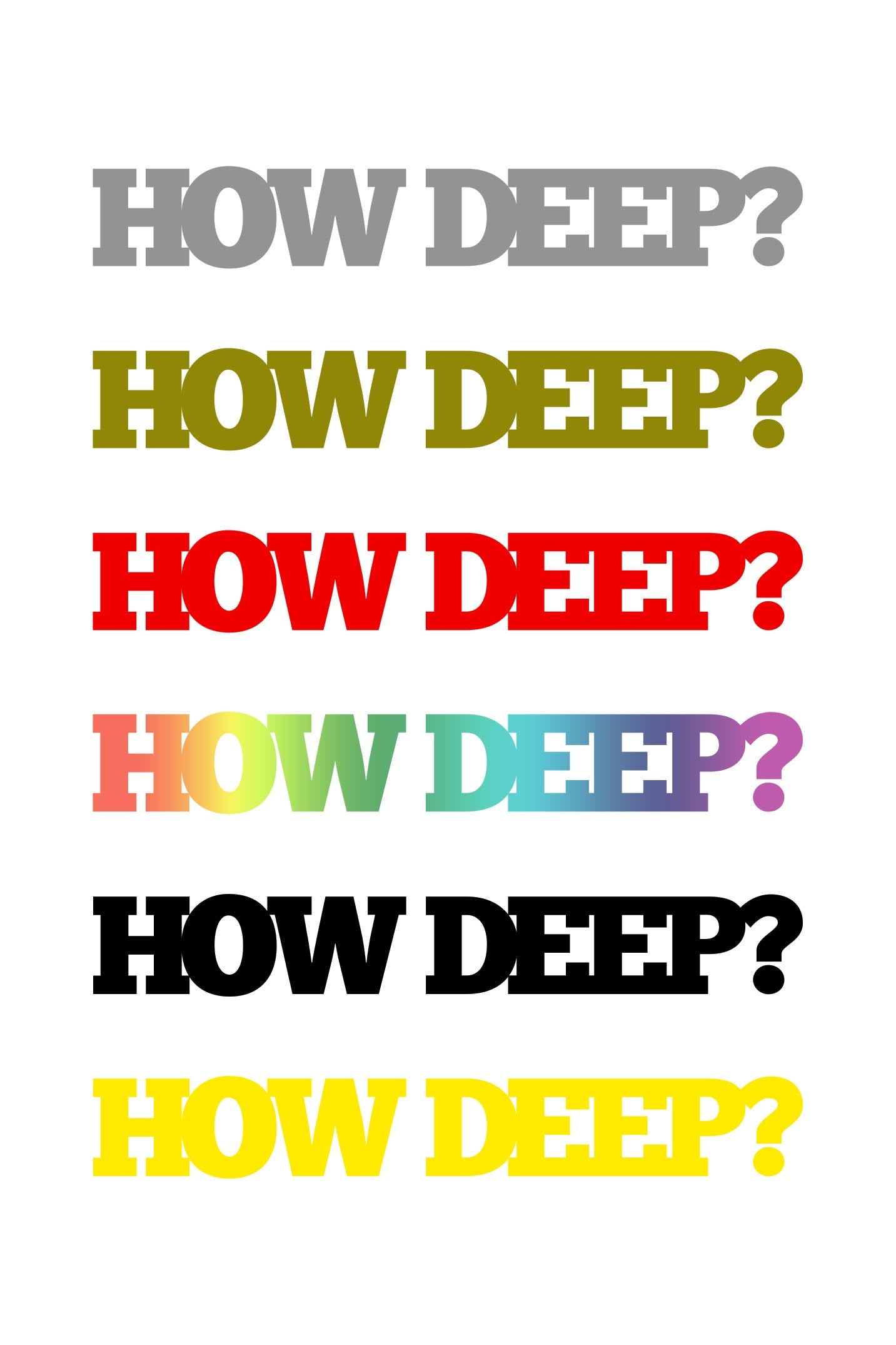 Howdeep? - Sticker Plot 22 cm