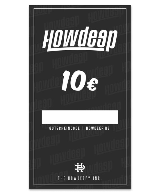 Geschenkgutschein - HOW DEEP