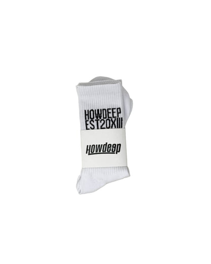 3 PIECE RACE TRACK WHT SOCKS BUNDLE - Premium Socken - HOW DEEP