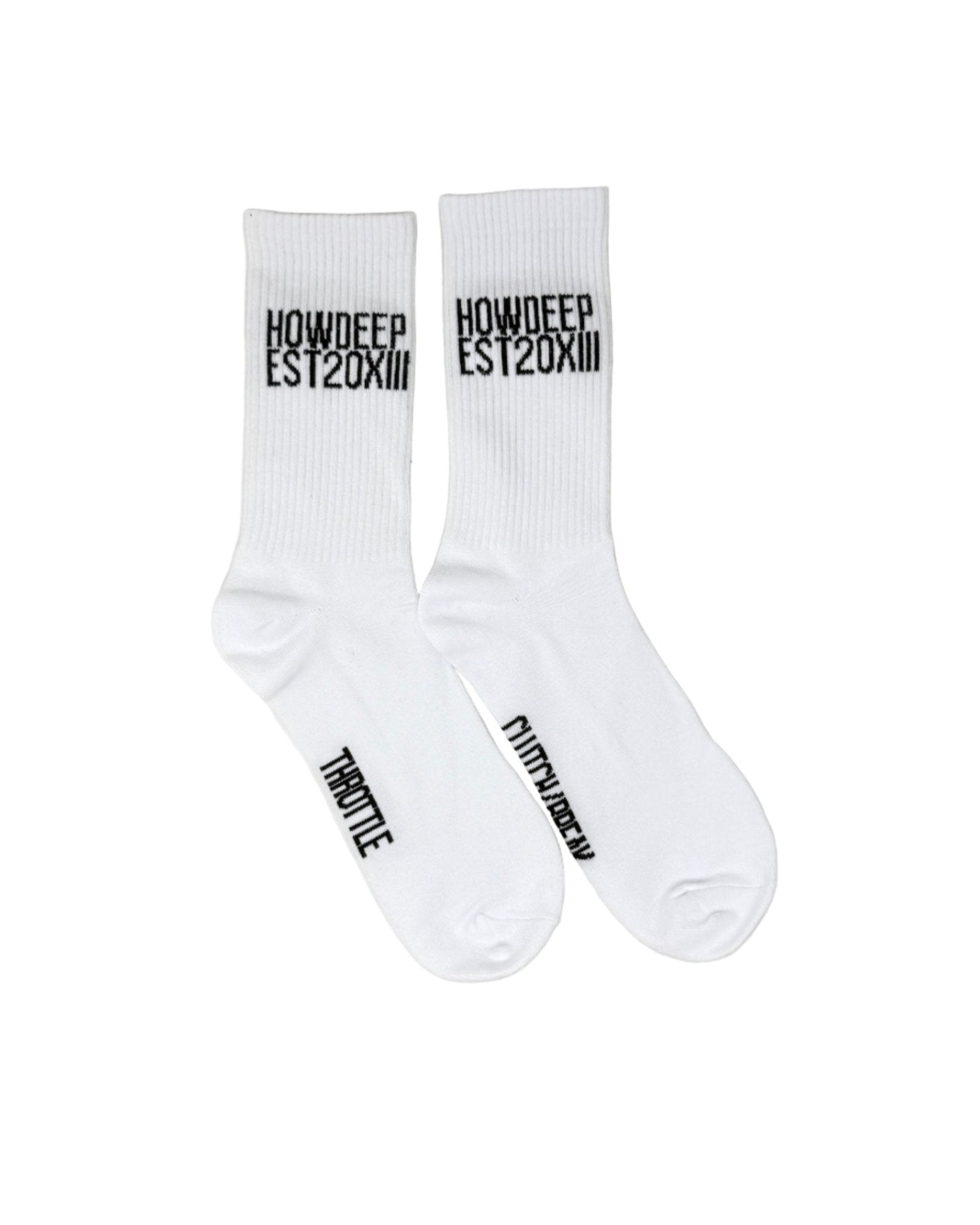 3 PIECE RACE TRACK WHT SOCKS BUNDLE - Premium Socken - HOW DEEP