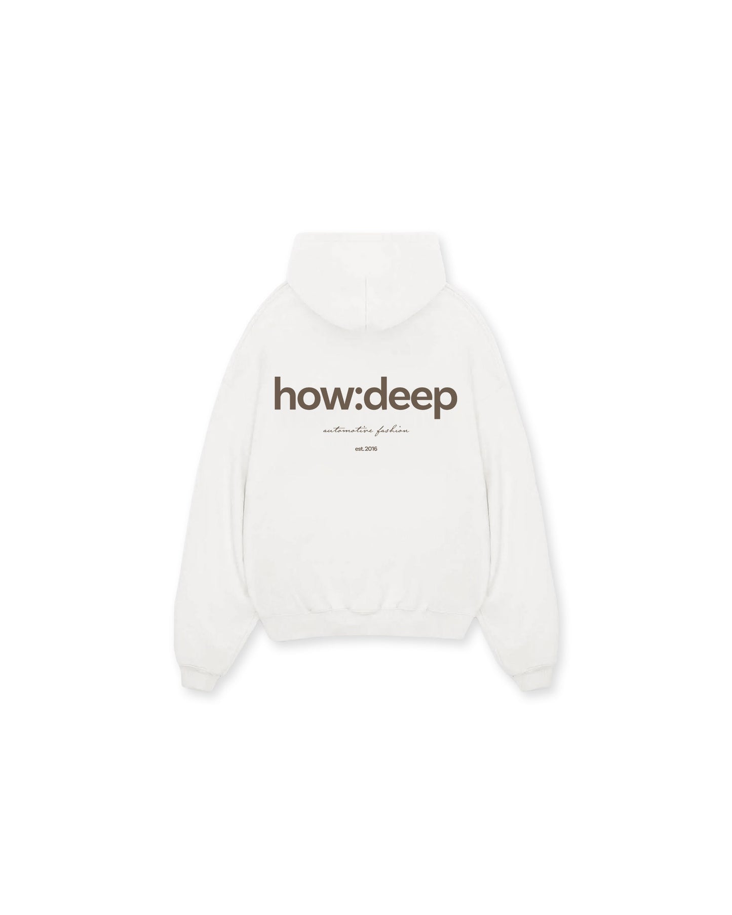 HOWDEEP Night Ride – Oversized Hoodie Weiß