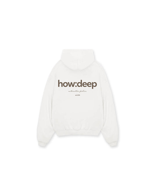 HOWDEEP Night Ride – Oversized Hoodie Weiß