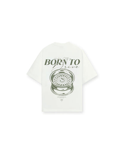 BORN TO DRIVE V2– HOWDEEP Premium T-Shirt Offwhite