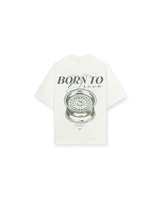 BORN TO DRIVE V2– HOWDEEP Premium T-Shirt Offwhite