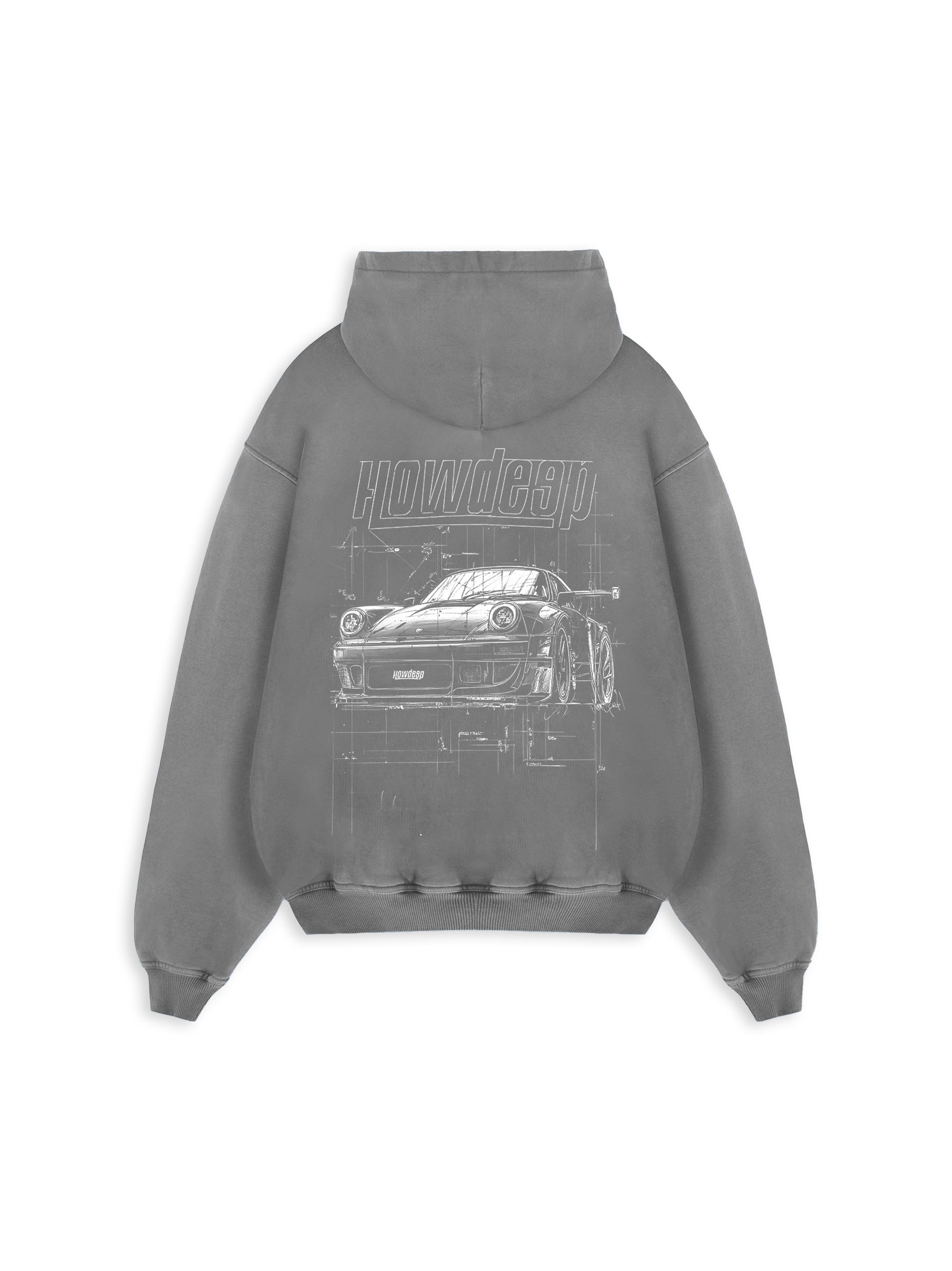 NINEELEVEN 964 GREY - Premium Hoodie