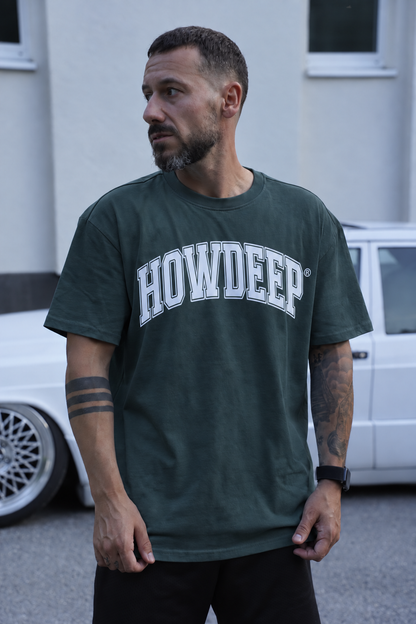 GOOD OLD TIMES – HOWDEEP Premium T-Shirt Bottle Green