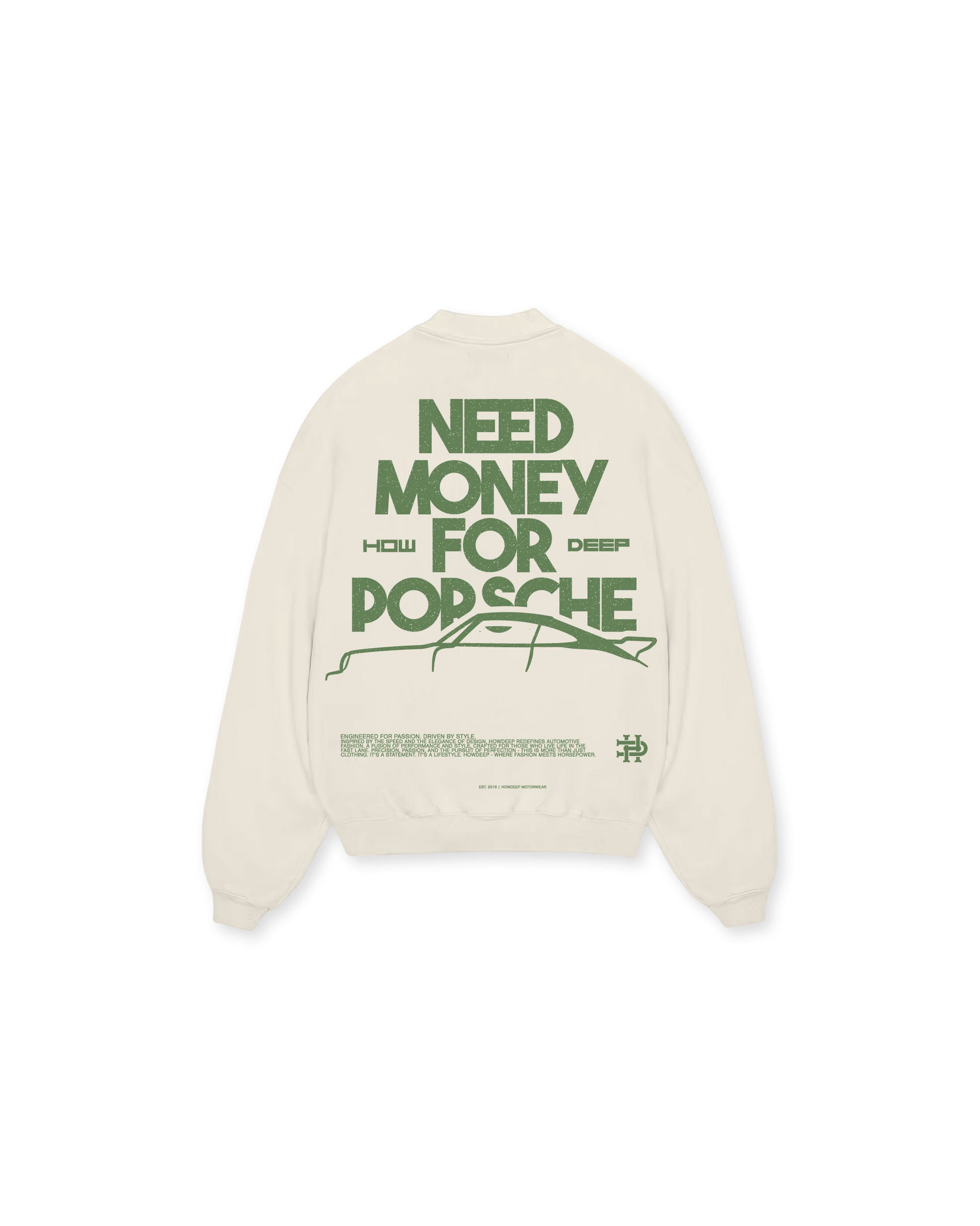 NEED MONEY CREME - Premium Crewneck