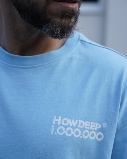 1 MIO – HOWDEEP Premium T-Shirt Baby Blue