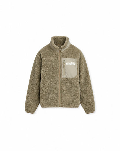 HOWDEEP FLUFFY PUFF Teddy Fleece Jacket Olive – Teil des Analog Driver Bundles