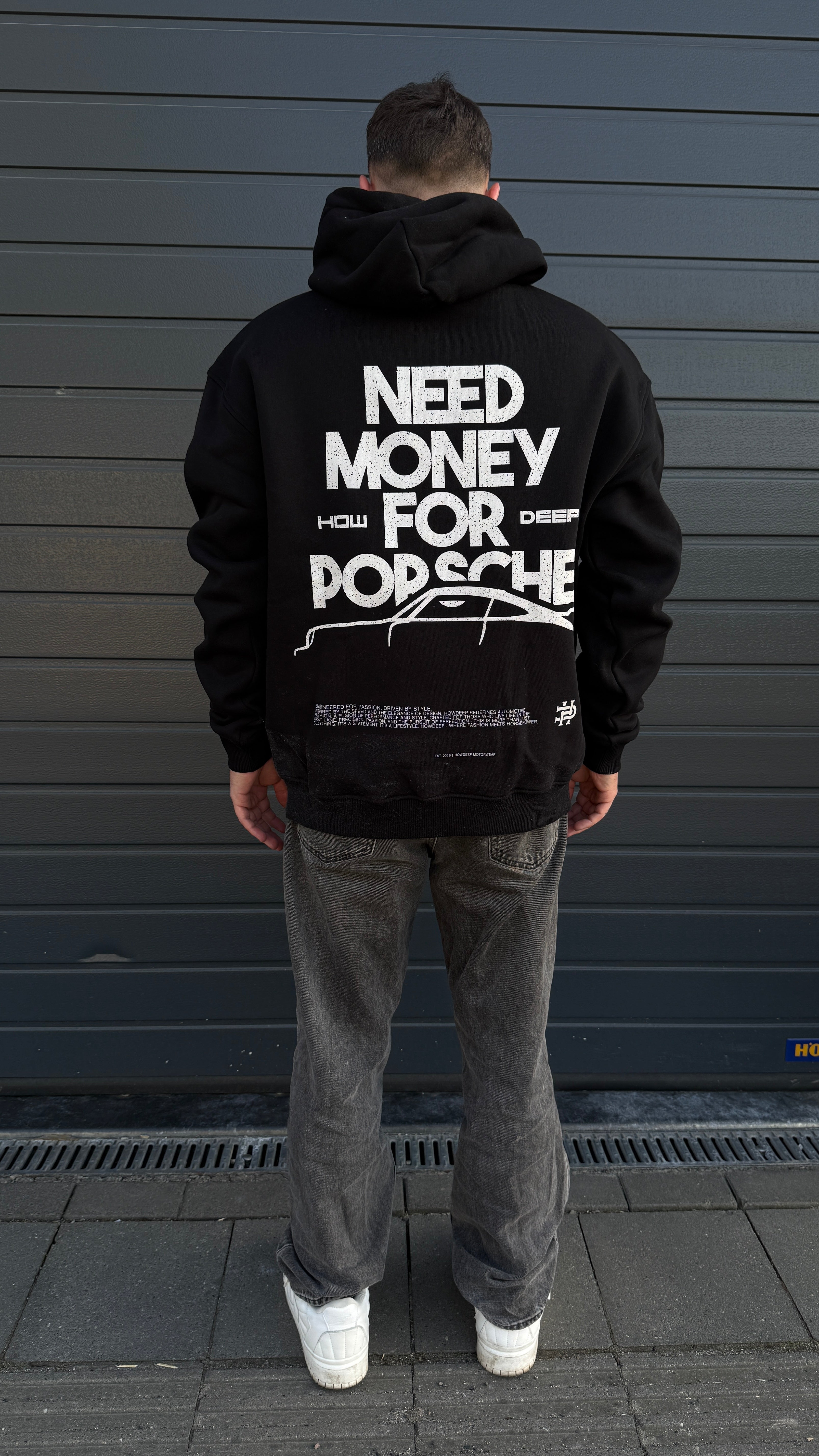 NEED MONEY BLACK - Premium Hoodie