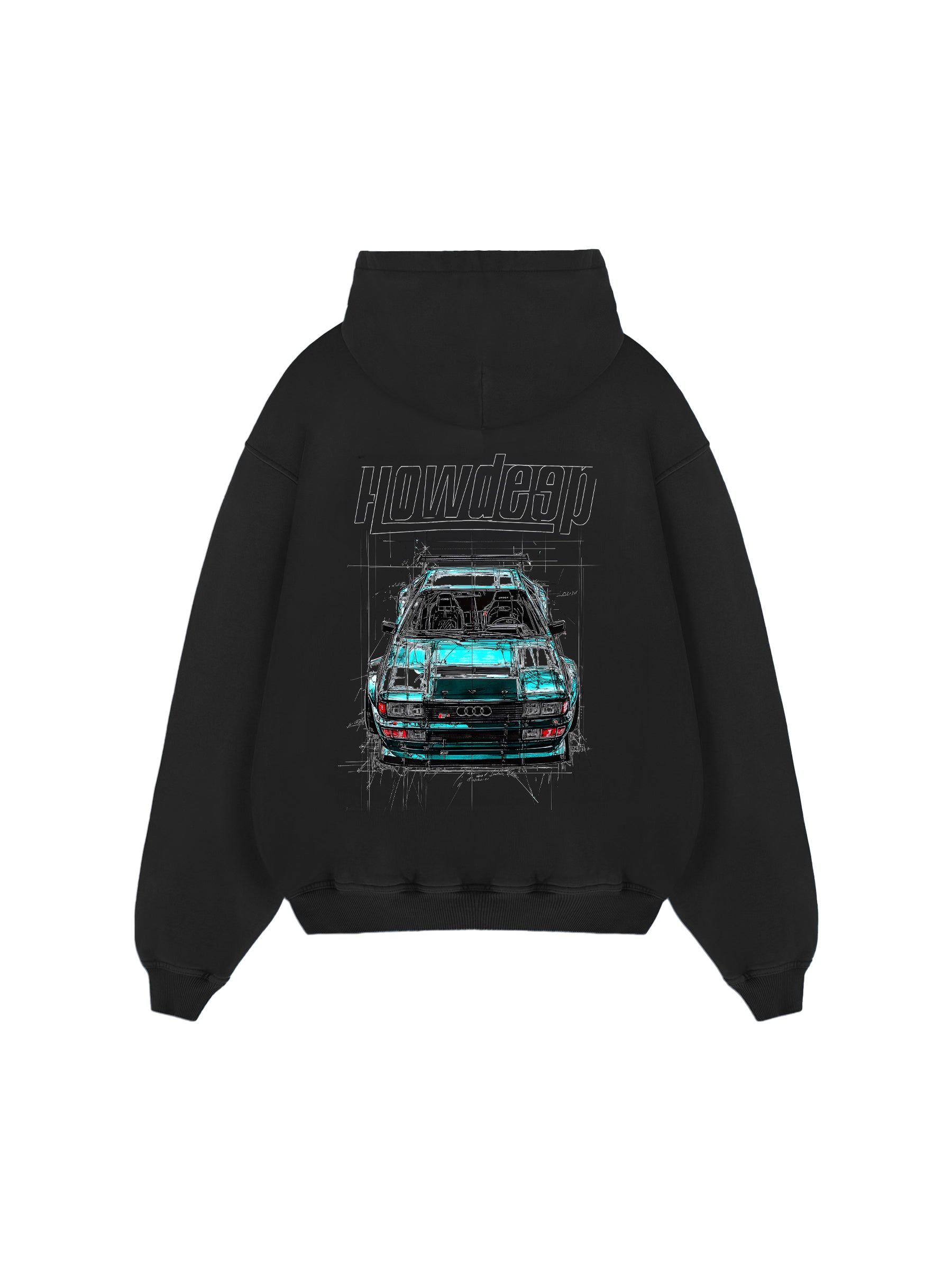 FOUR RINGS BLCK - Premium Hoodie