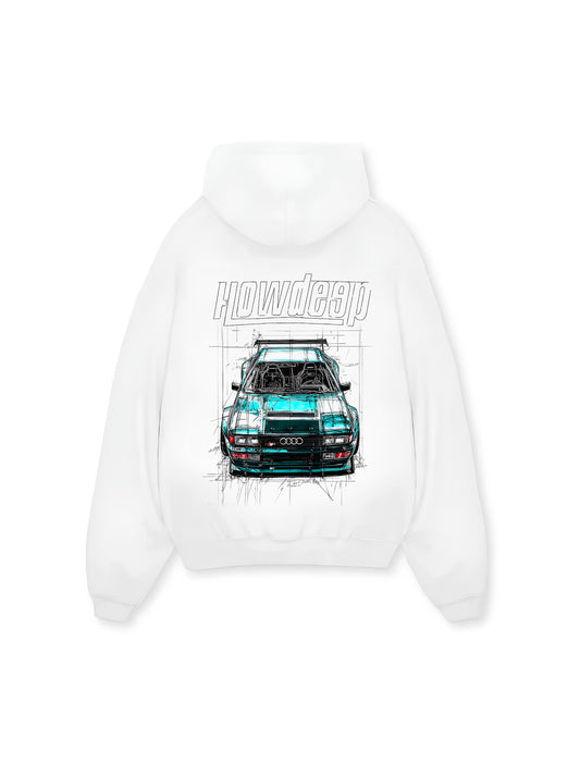 FOUR RINGS WHTE - Premium Hoodie