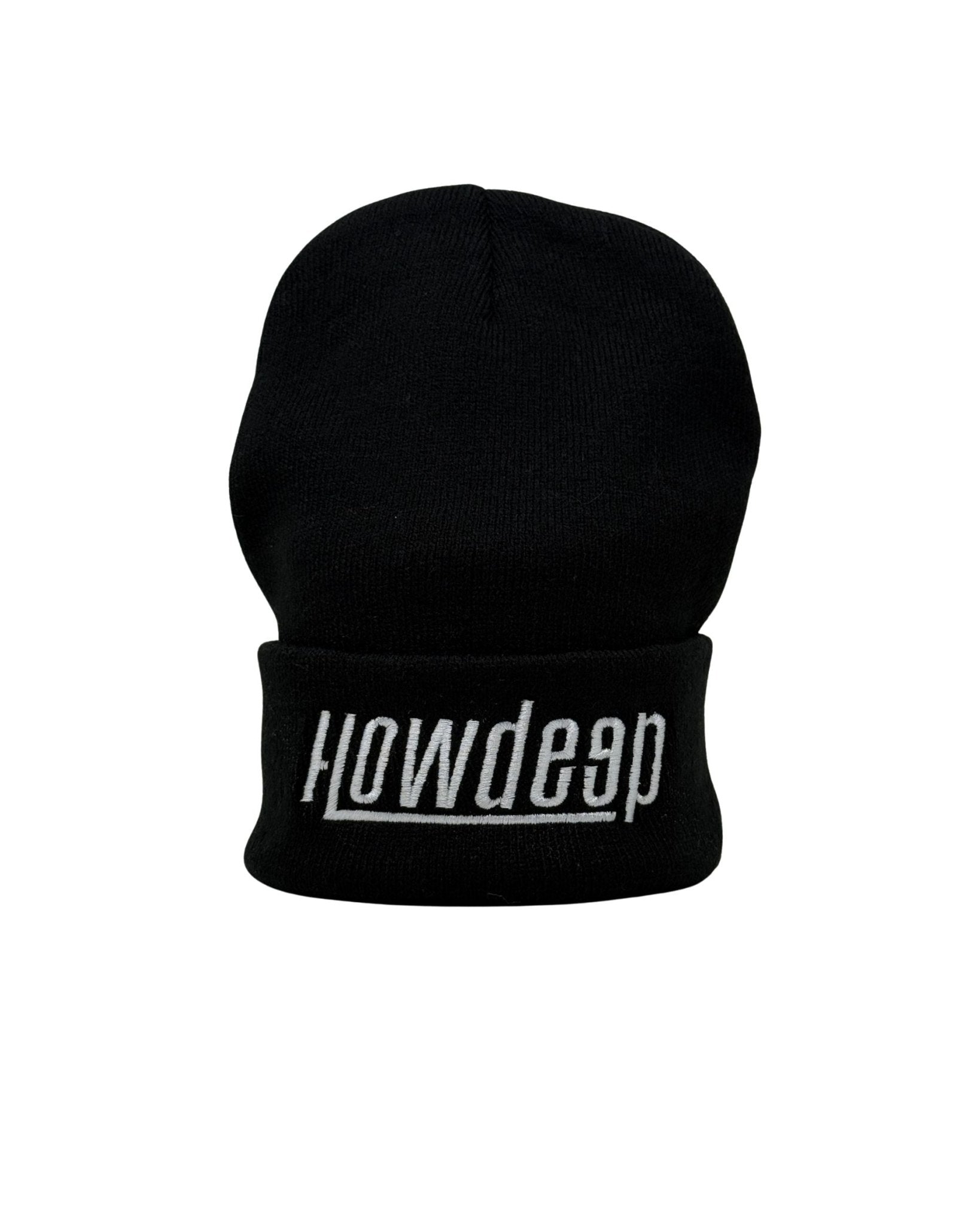 BLACK - Limited Premium Beanie - HOW DEEP