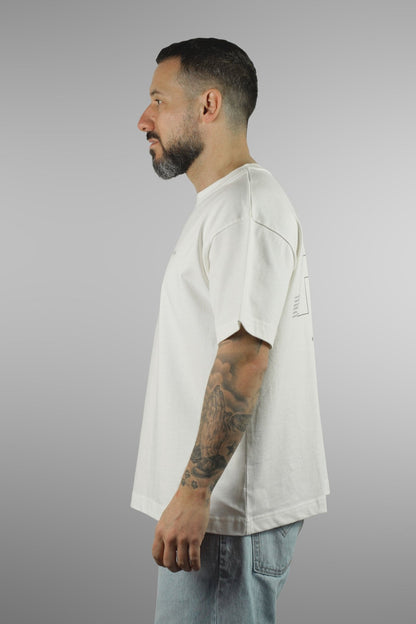 HOWDEEP HD Structure Shirt – Premium T-Shirt Weiß - HOW DEEP