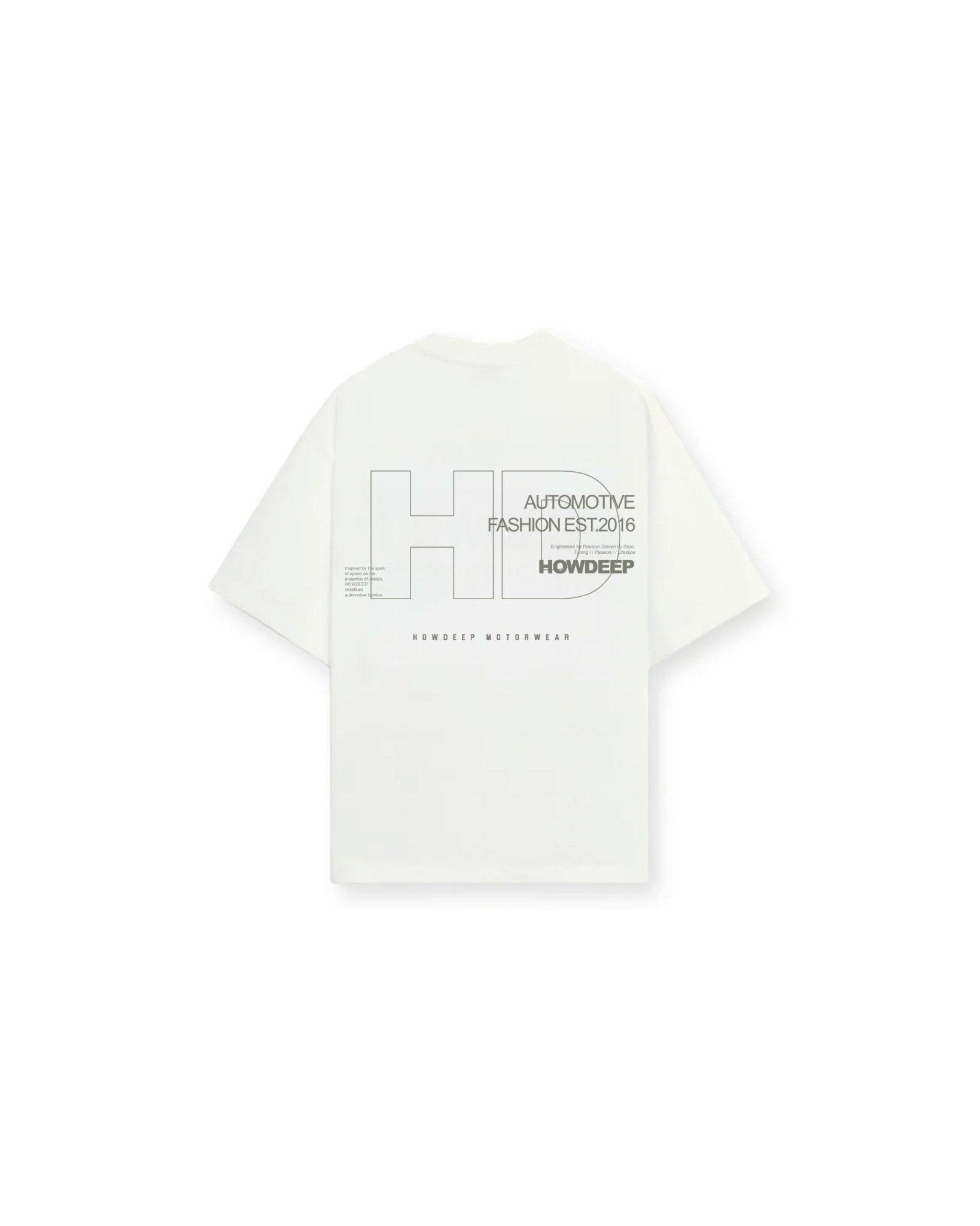 HOWDEEP HD Structure Shirt – Premium T-Shirt Weiß - HOW DEEP