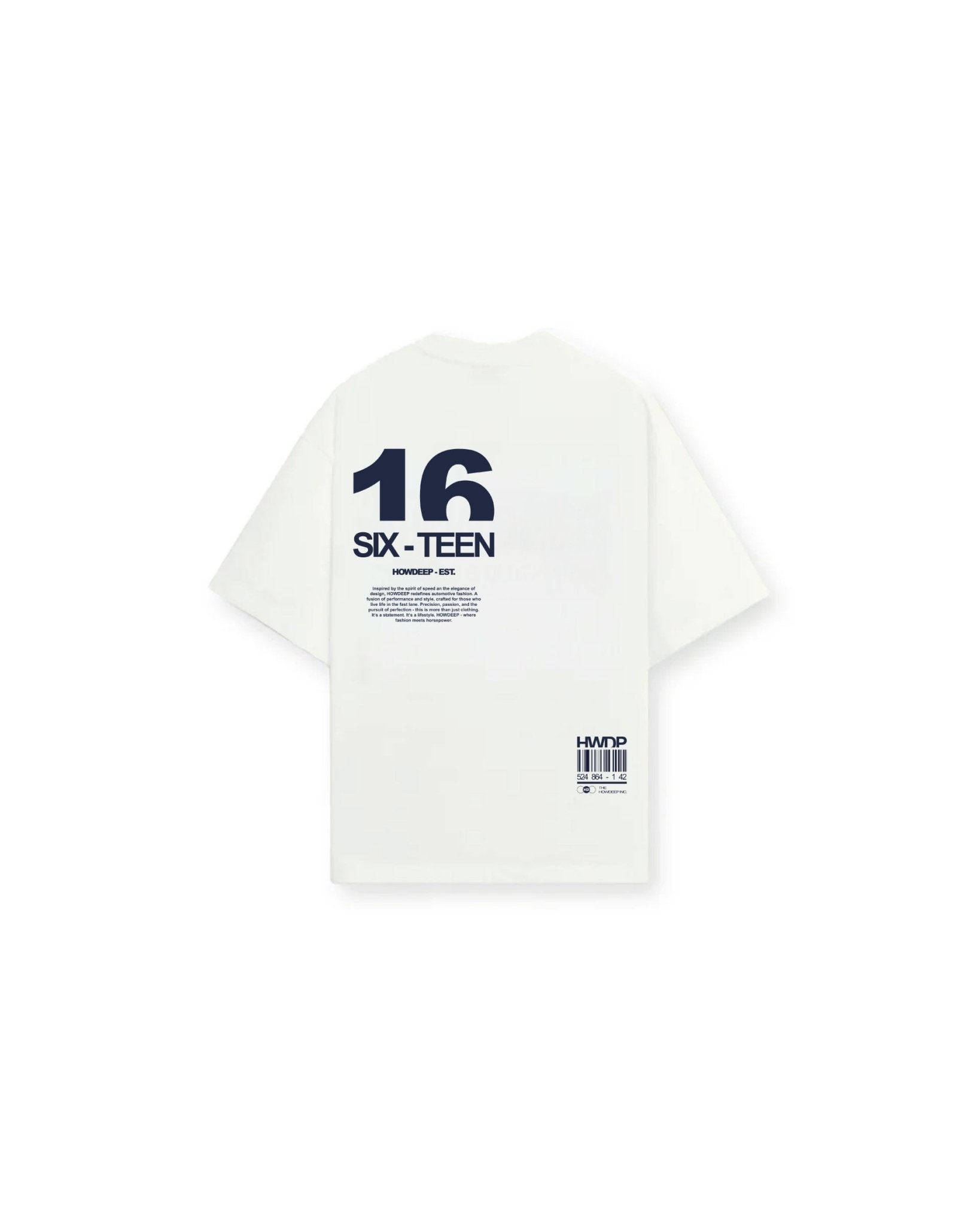 HOWDEEP HD16 Shirt – Premium T-Shirt Weiß - HOW DEEP