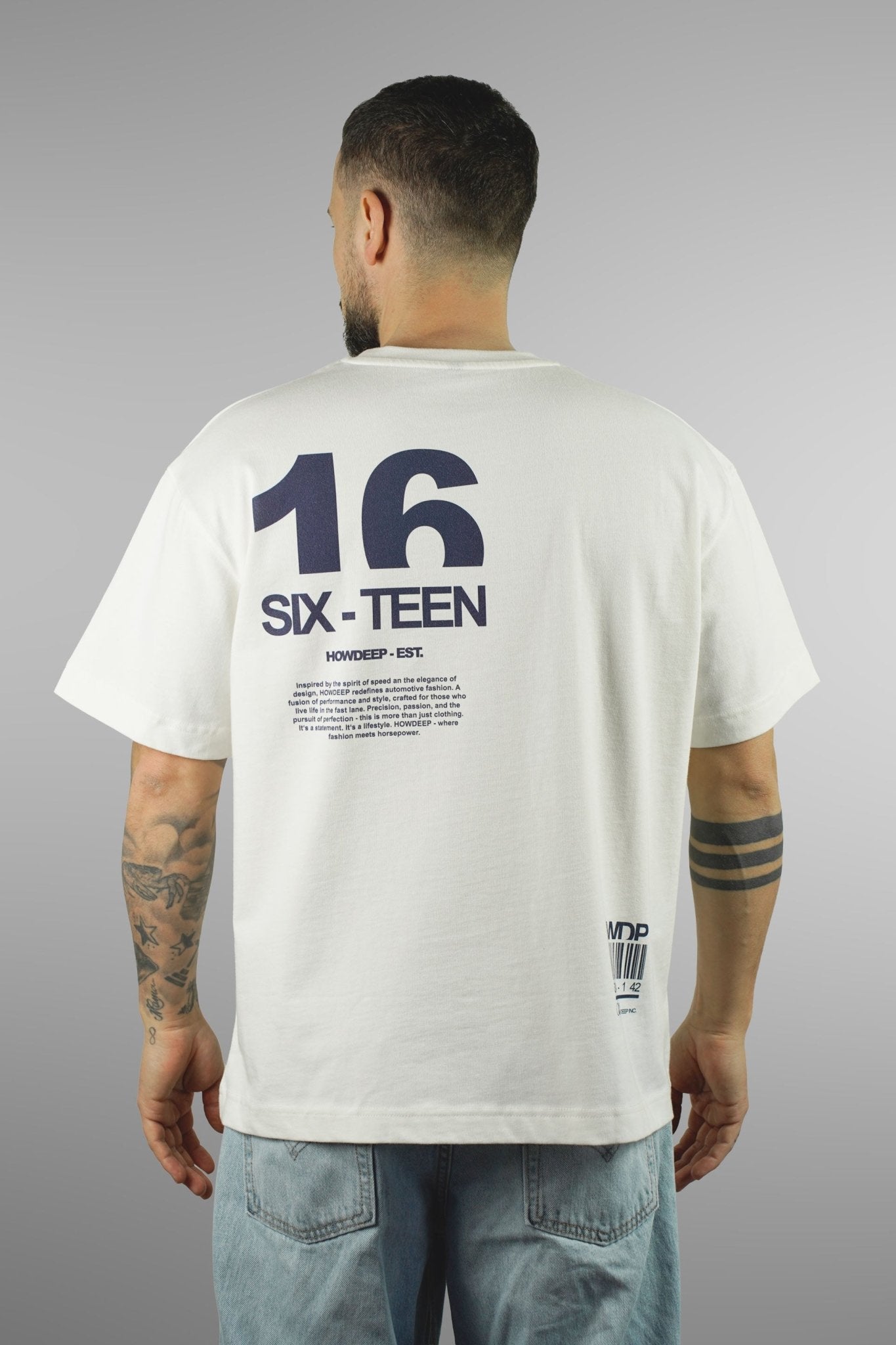 HOWDEEP HD16 Shirt – Premium T-Shirt Weiß - HOW DEEP