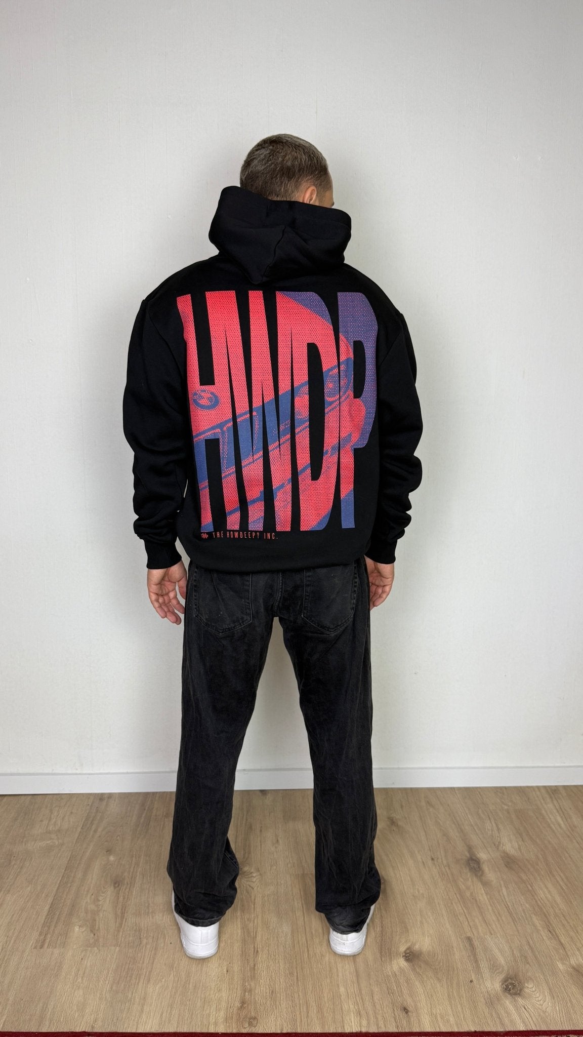 REPEAT E DREIßIG BLACK - Premium Hoodie - HOW DEEP