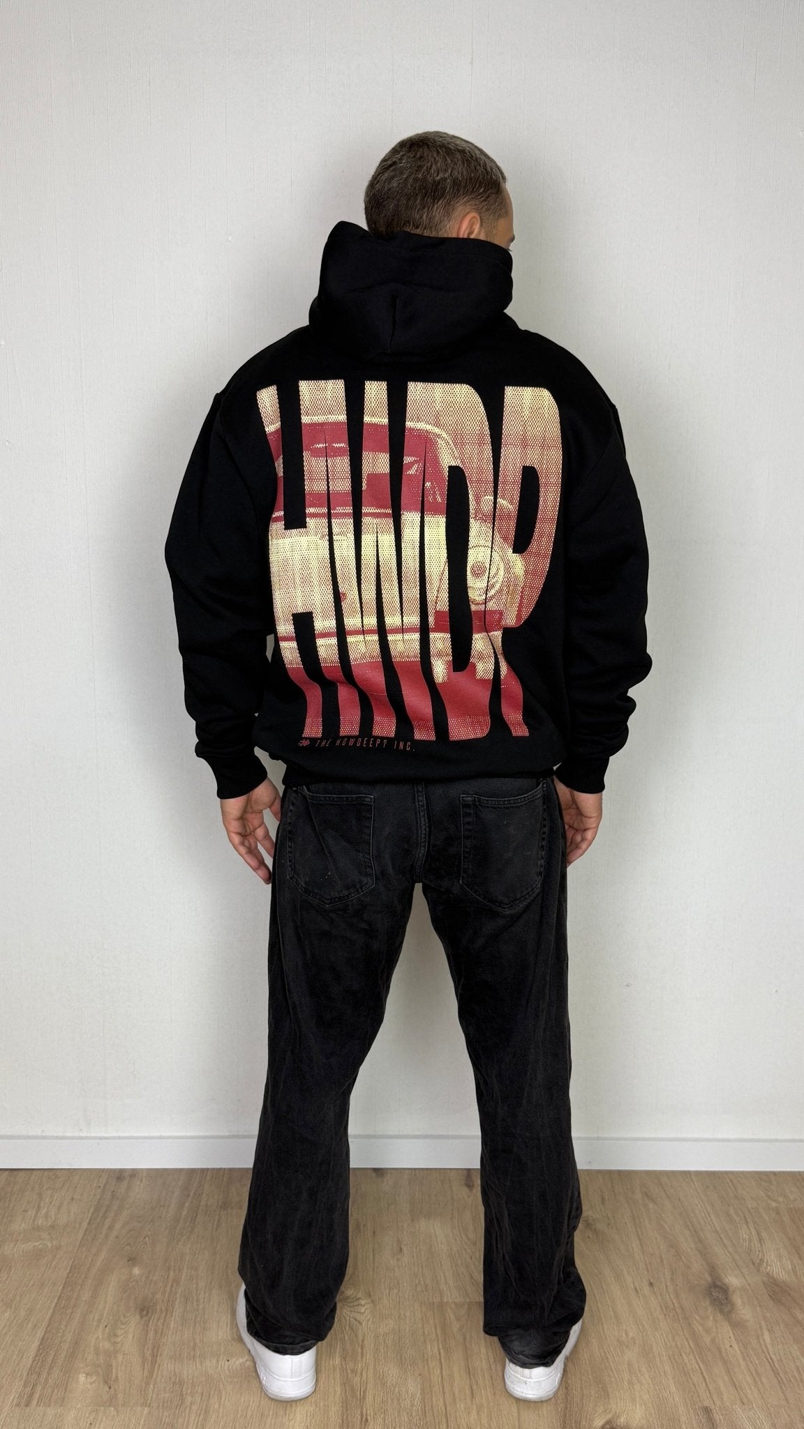 REPEAT NINE SIX FOUR BLACK - Premium Hoodie - HOW DEEP