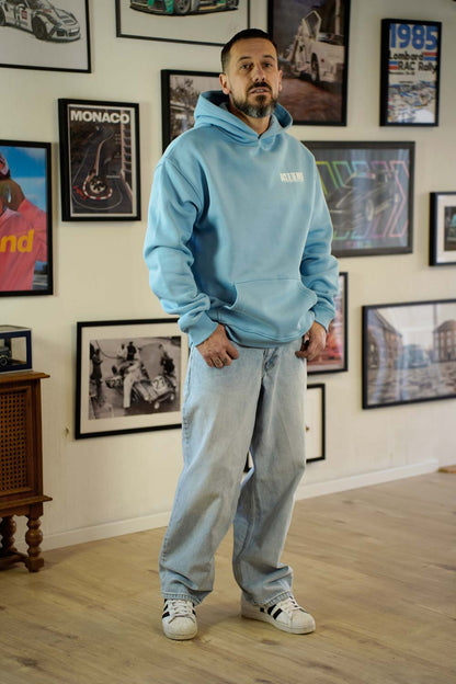 SEEFAHRER – Oversized Hoodie Blue - HOW DEEP