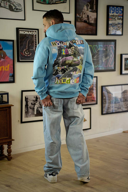 SEEFAHRER – Oversized Hoodie Blue - HOW DEEP