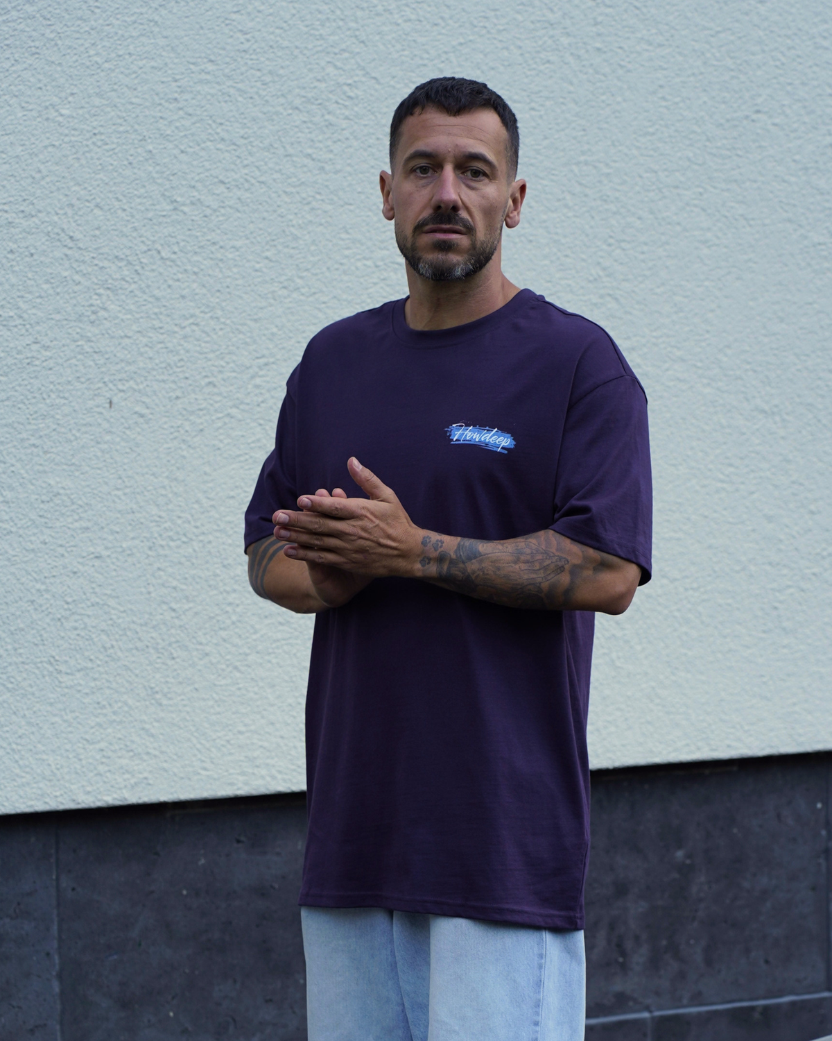 PURPLE ICE – HOWDEEP Premium T-Shirt Plum Purple