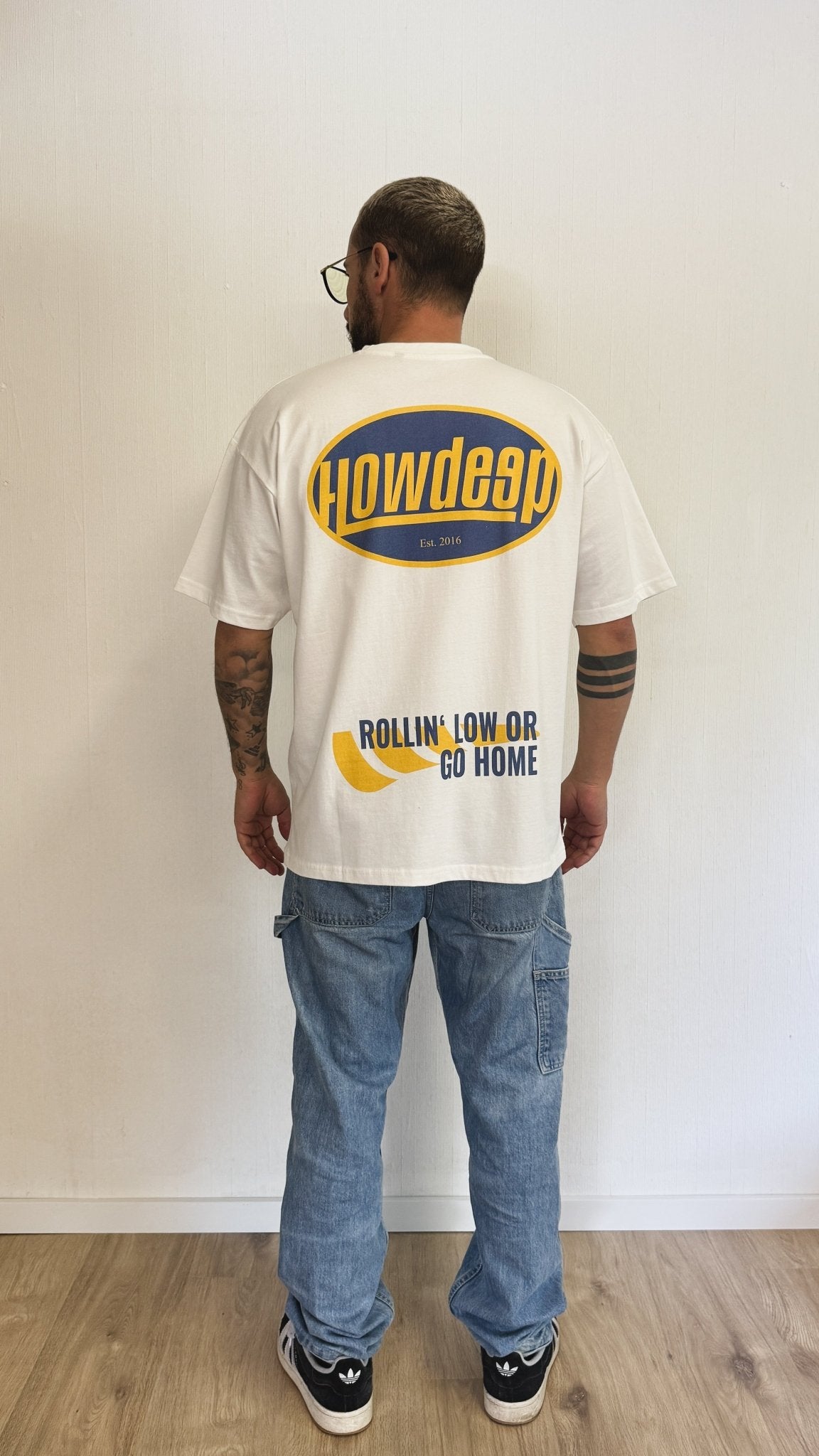 SPEEDWAY WHT - Premium Shirt - HOW DEEP