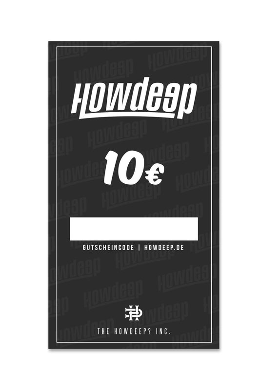Geschenkgutschein - HOW DEEP