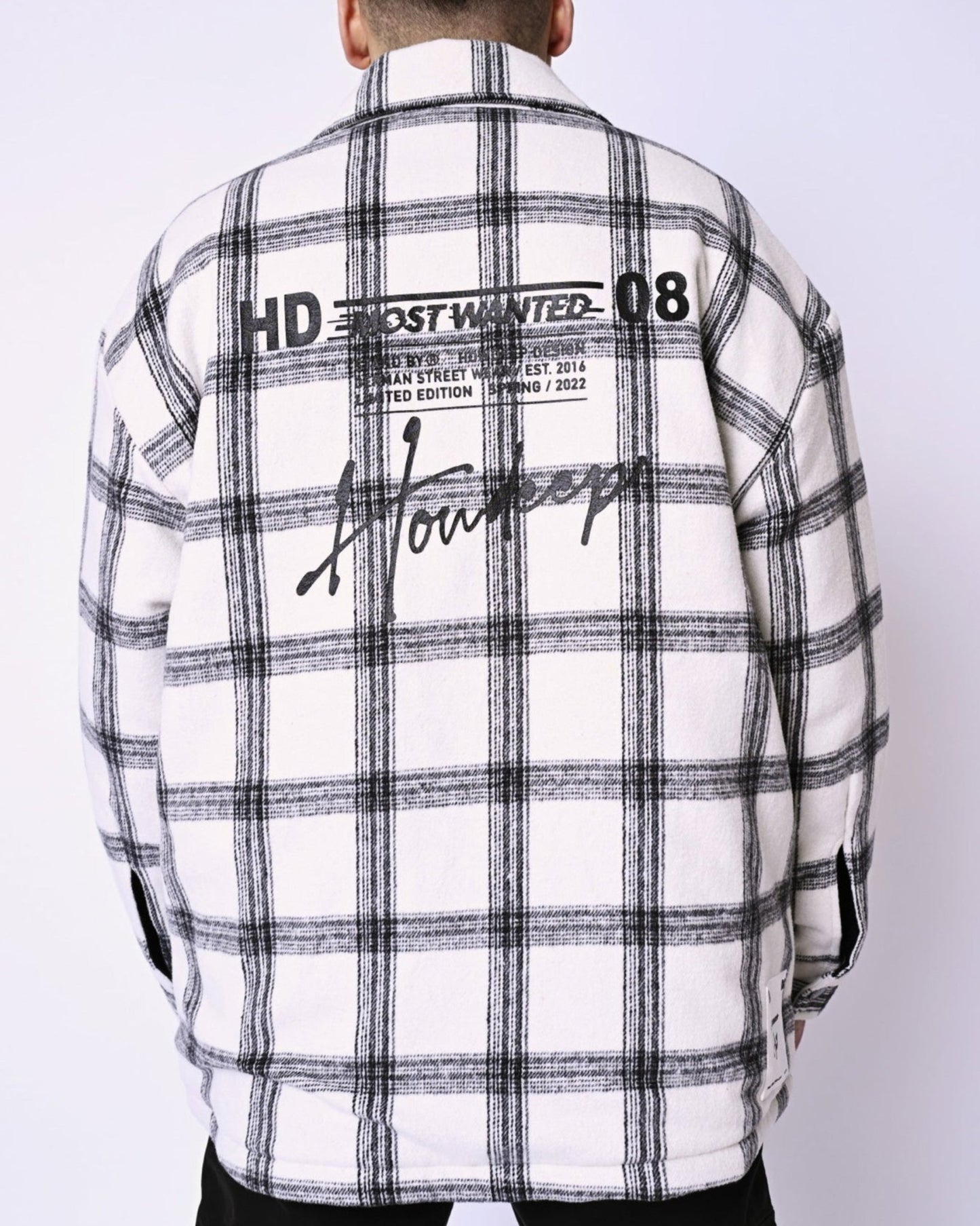 HD WHITE SQUARED - Flanell Jacket - HOW DEEP