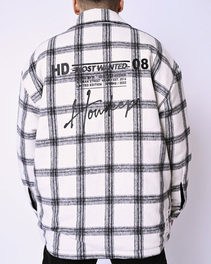 HD WHITE SQUARED - Flanell Jacket - HOW DEEP