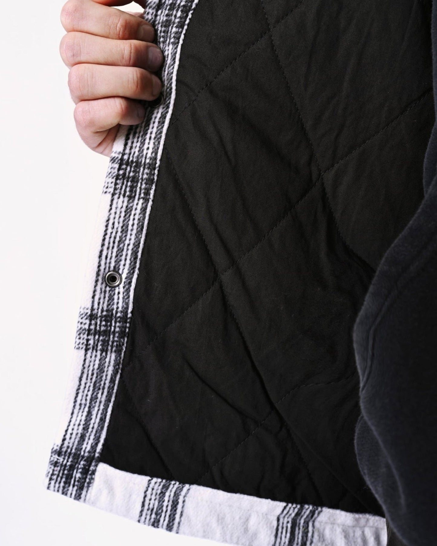 HD WHITE SQUARED - Flanell Jacket - HOW DEEP