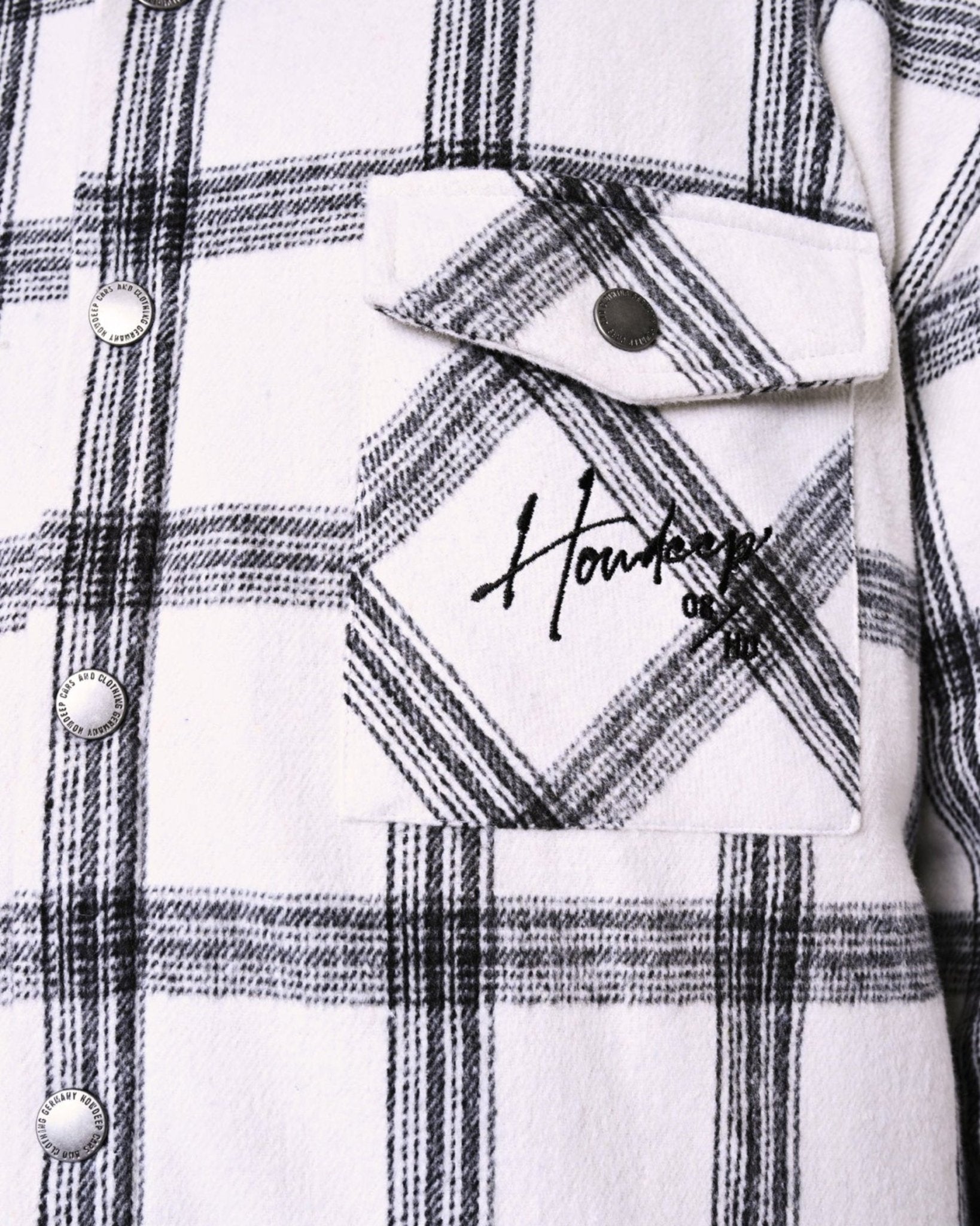 HD WHITE SQUARED - Flanell Jacket - HOW DEEP