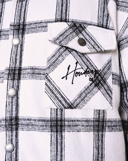 HD WHITE SQUARED - Flanell Jacket - HOW DEEP