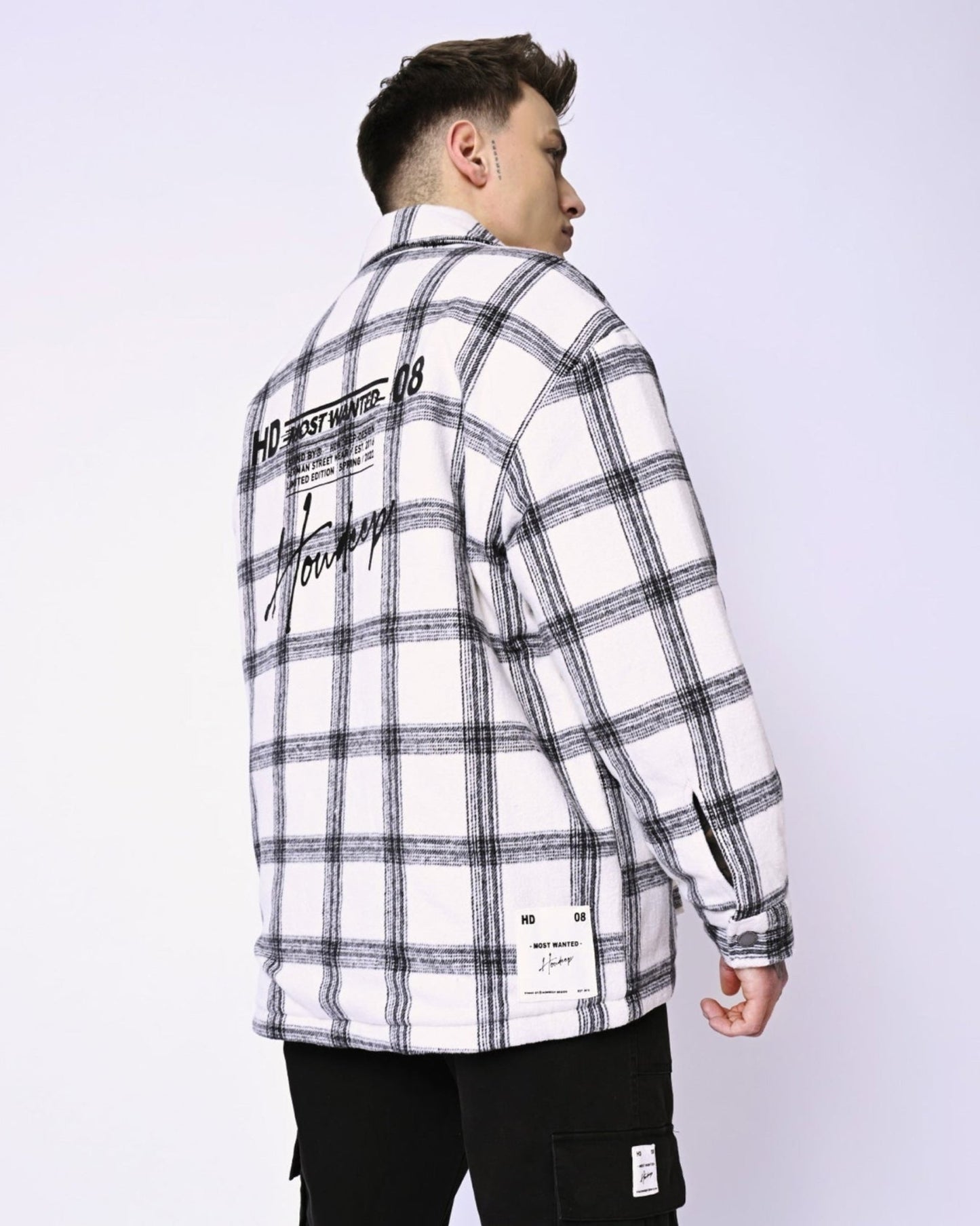 HD WHITE SQUARED - Flanell Jacket - HOW DEEP