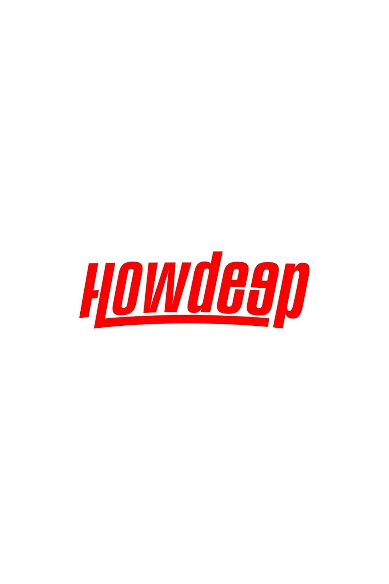 Logo - Sticker Plot 22 cm - HOW DEEP