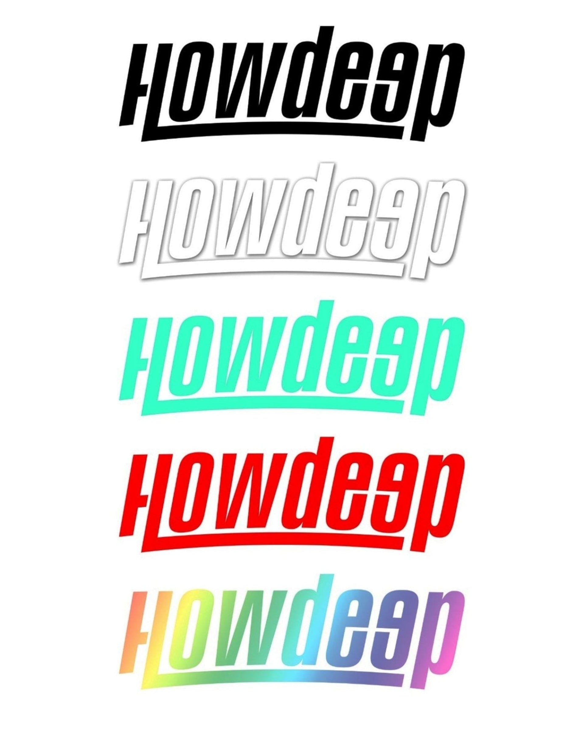 Logo - Sticker Plot 22 cm - HOW DEEP